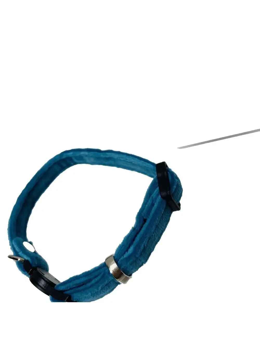 Brand New Breakaway Puppy Collar - Adjustable Size and Super Soft Velvet blue